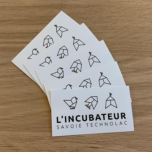 Adhésifs stickers L'incubateur le bourget du lac Chambery Savoie 73