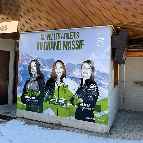 Panneau dibond verni Grand massif domaines skiables Samoens Haute Savoie 74