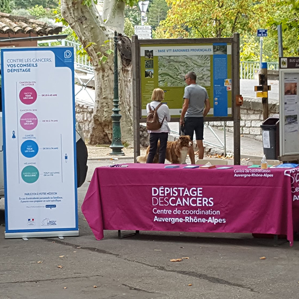 Roll up dépistage du cancer en auvergne Rhône Alpes