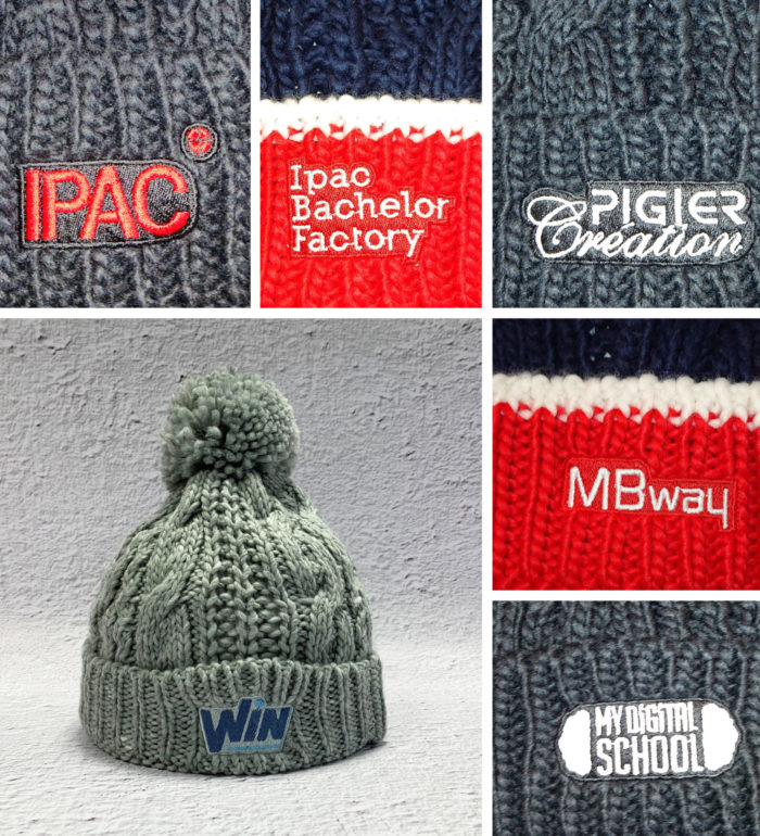Bonnets brodés IPAC Chambéry Savoie 73