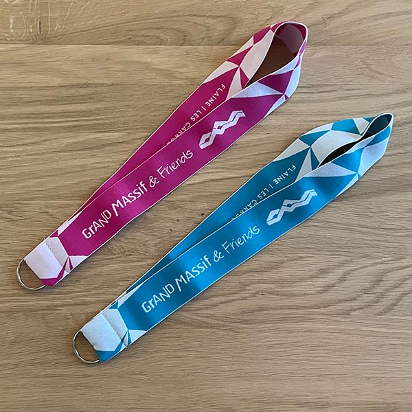 Lanyard élastiques tissées Grand Massif - Flaine Haute Savoie 74