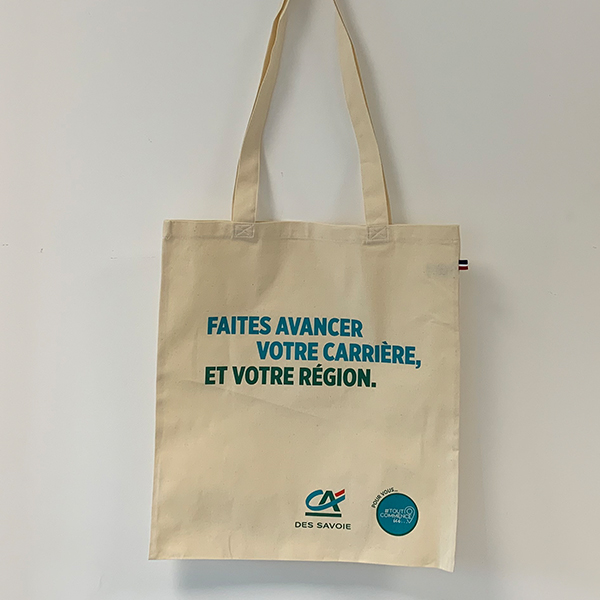 Sac tote bag fabriqué en France - Credit agricole