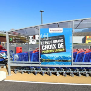 Adhésif micro perforé Abri caddie Carrefour Gresy - Texto