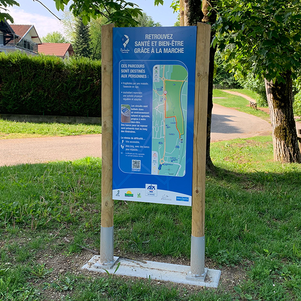 Totem parcours santé - Mairie Aix