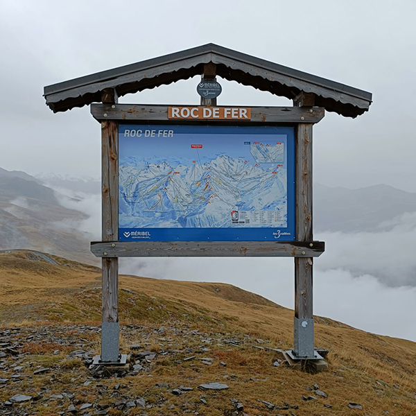 Dibond plan des pistes - Meribel Alpina