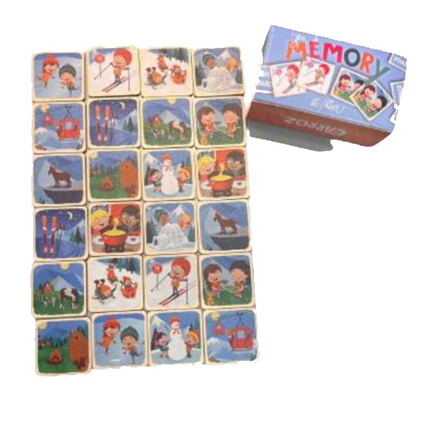 Jeu de memory en bois - OT Les Carroz