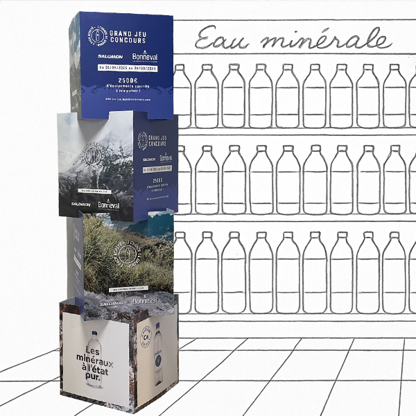 PLV Carton totem - Bonneval